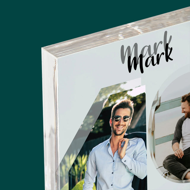 Woord Van Foto'S: 40 Jaar - Acryl Blok