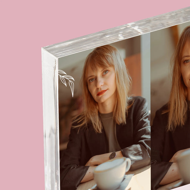 Fotocollage: 40 Jaar Zijn Verstreken - Acryl Blok