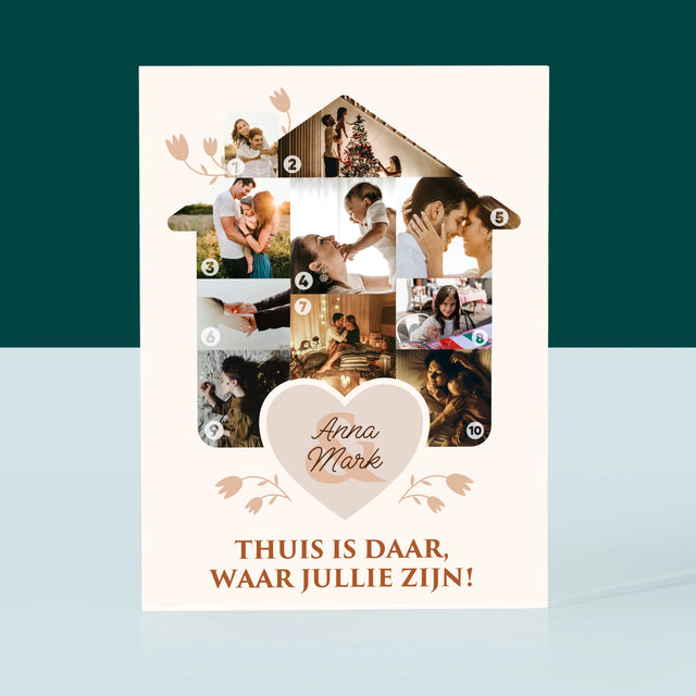 Vorm Van Foto'S: Familiehuis - Acryl Blok