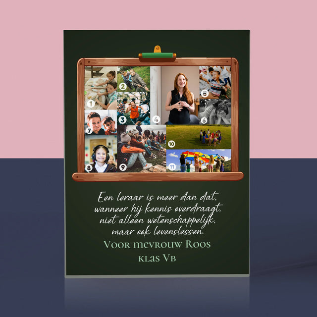 Vorm Van Foto'S: Een Leraar Is Meer Dan Dat - Acryl Blok