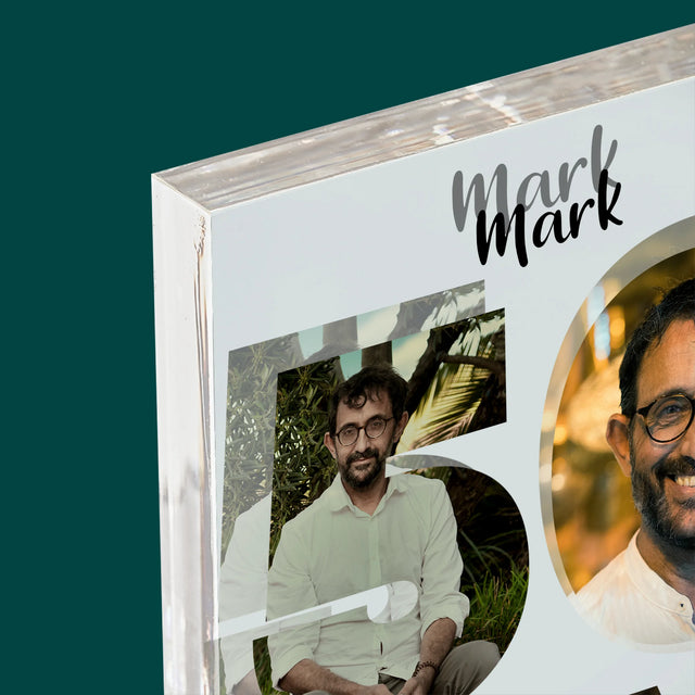 Woord Van Foto'S: 50 Jaar - Acryl Blok