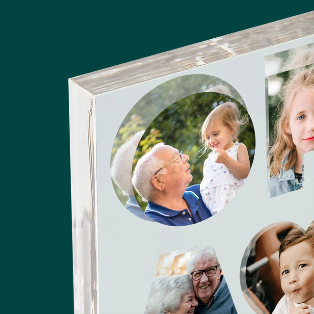 Woord Van Foto'S: Opa - Acryl Blok