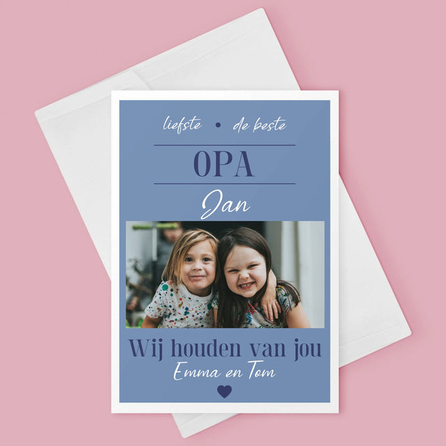 Fotocollage: Lieve Opa - Wenskaart
