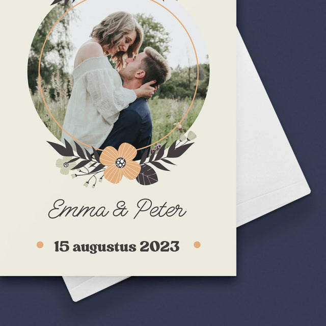 Foto En Handtekening: Verliefd - Wenskaart