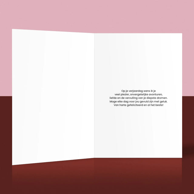 Fotocollage: Fotocollage Verjaardag - Wenskaart