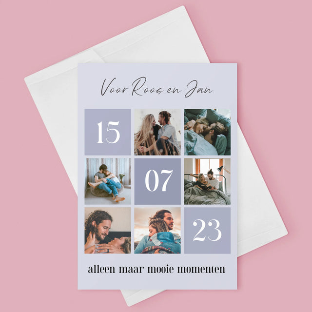 Fotocollage: Beste Momenten - Wenskaart