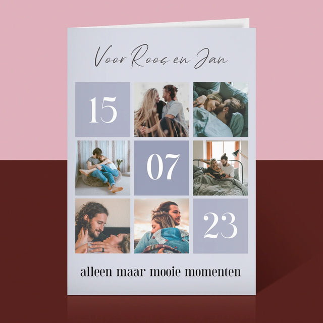 Fotocollage: Beste Momenten - Wenskaart
