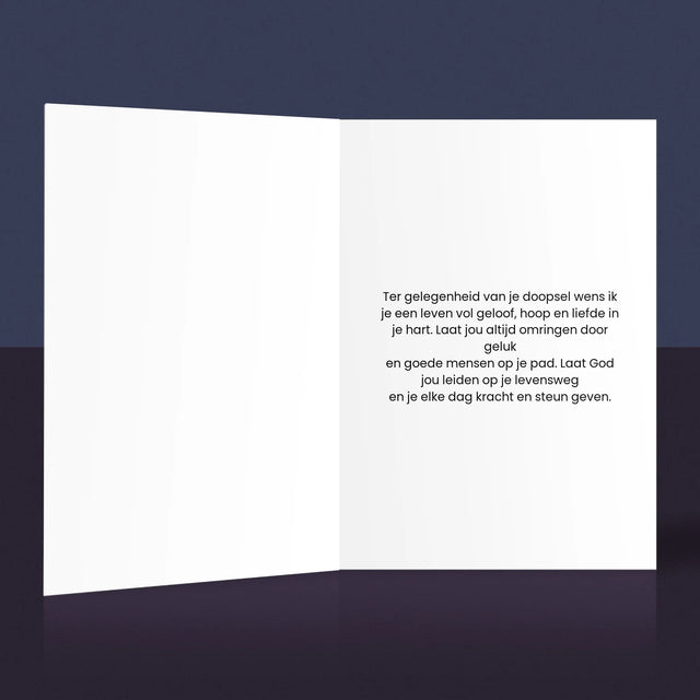 Foto En Handtekening: Ter Gelegenheid Van De Doop - Wenskaart