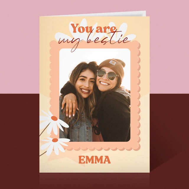 Fotocollage: Besties - Wenskaart