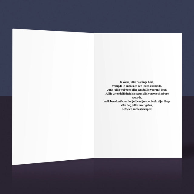 Foto En Handtekening: Liefde Van Ouders - Wenskaart