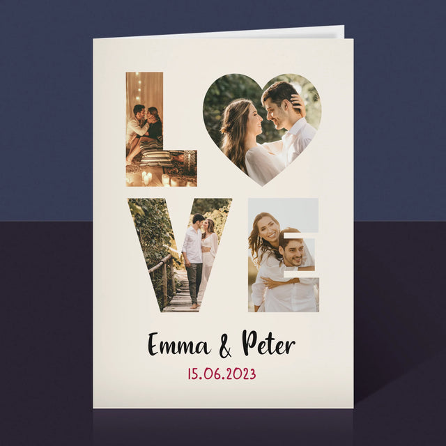Woord Van Foto'S: Love Met Jouw Foto'S - Wenskaart