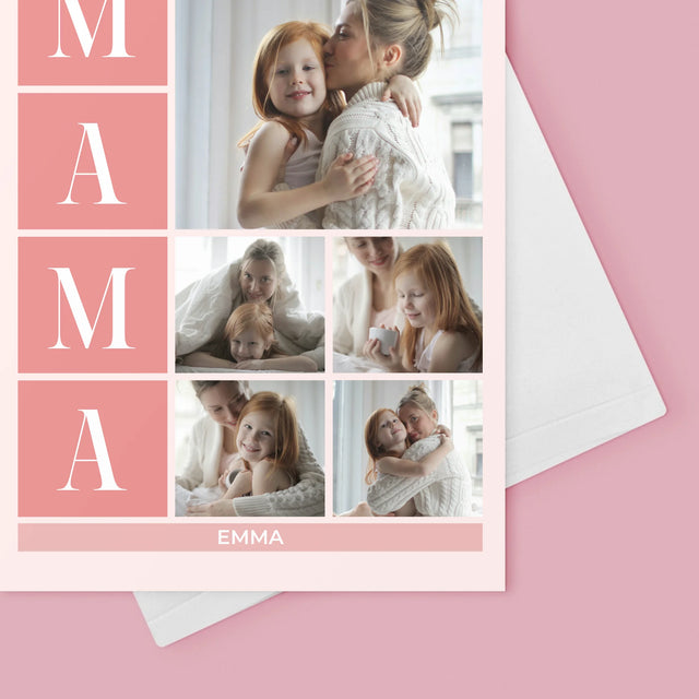 Fotocollage: Collage De Beste Mama - Wenskaart