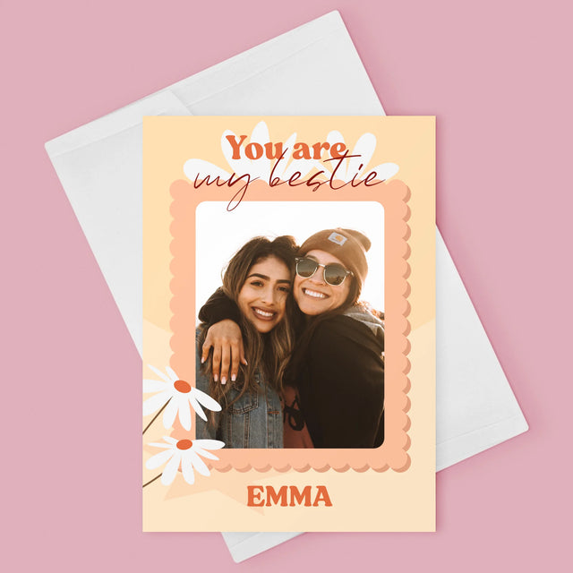 Fotocollage: Besties - Wenskaart