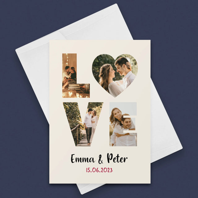 Woord Van Foto'S: Love Met Jouw Foto'S - Wenskaart
