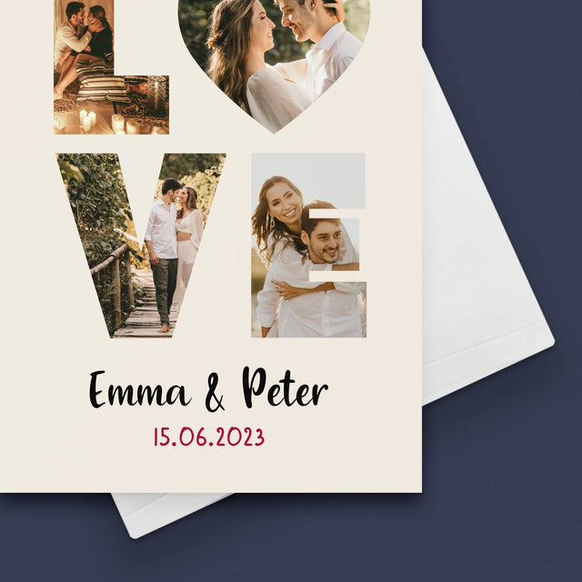 Woord Van Foto'S: Love Met Jouw Foto'S - Wenskaart
