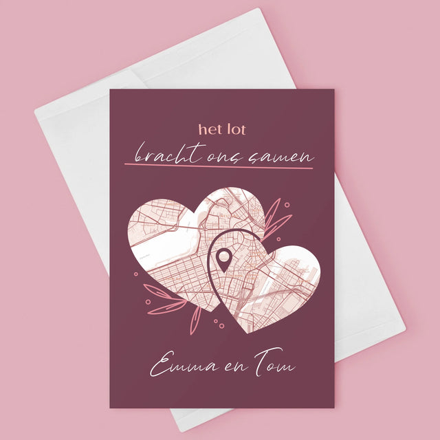 Stadsplastadsplattegrond: Stadskaart: Het Lot - Wenskaart