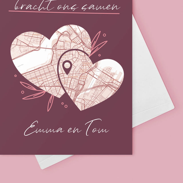 Stadsplastadsplattegrond: Stadskaart: Het Lot - Wenskaart