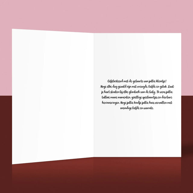 Geboorteakte Van Kind: Metriek Olifantje - Wenskaart