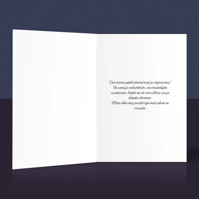 Fotocollage: Een Coole Dertiger - Wenskaart