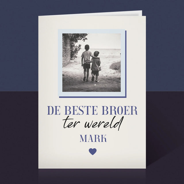 Fotocollage: De Beste Broer - Wenskaart