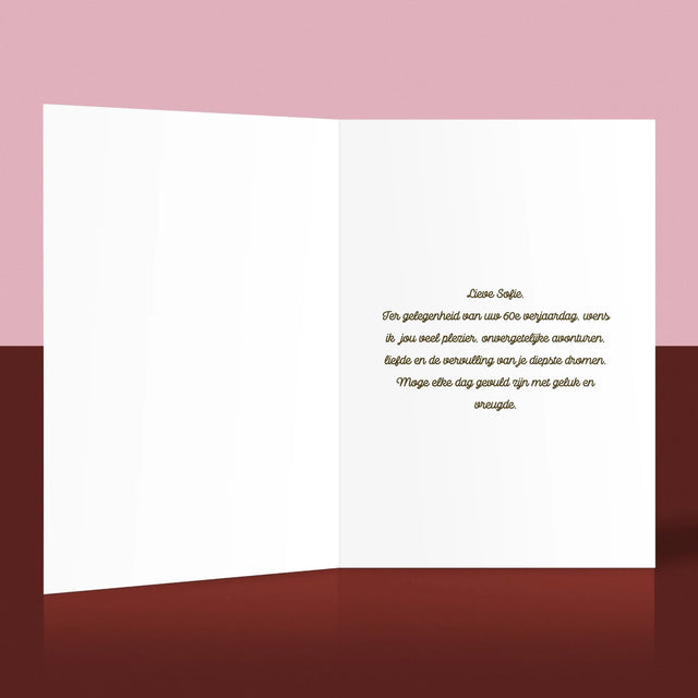 Foto En Handtekening: Ik Hoef Niets Te Doen! Gepensioneerde - Wenskaart