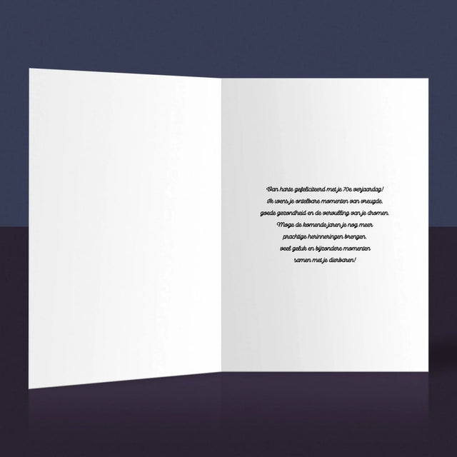 Foto En Handtekening: Ik Hoef Niets Te Doen! Gepensioneerde - Wenskaart