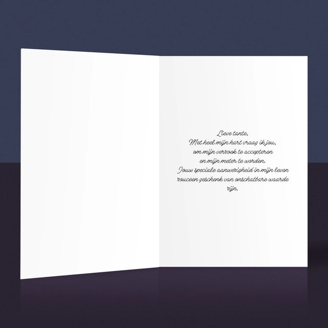 Fotocollage: Verzoek Om Meter Te Worden - Wenskaart