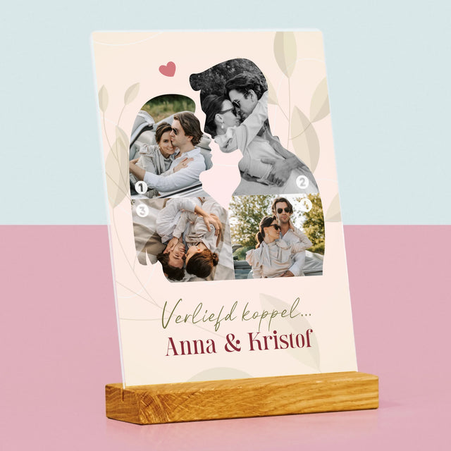 Vorm Van Foto'S: Verliefd Koppel - Afdruk Op Acrylglas (Verticaal)