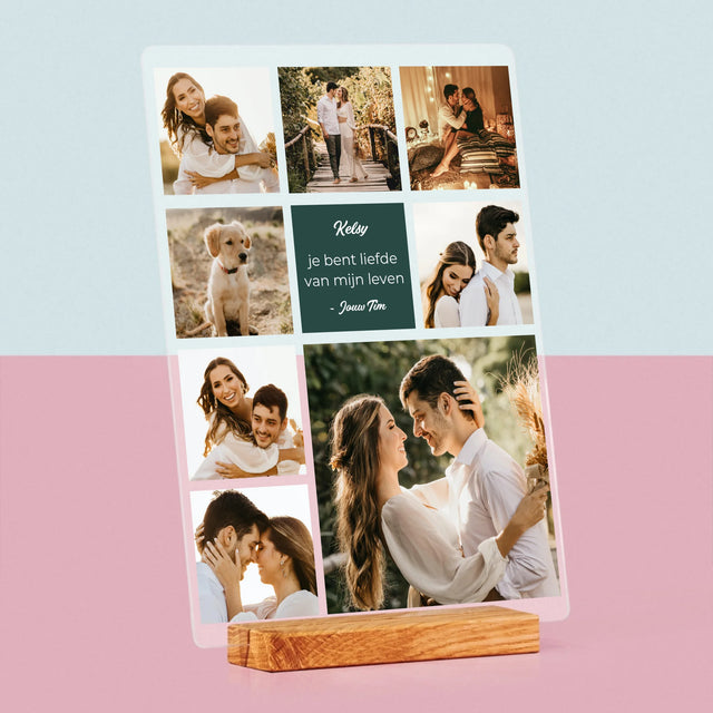 Fotocollage: Liefde Collage - Afdruk Op Acrylglas (Verticaal)