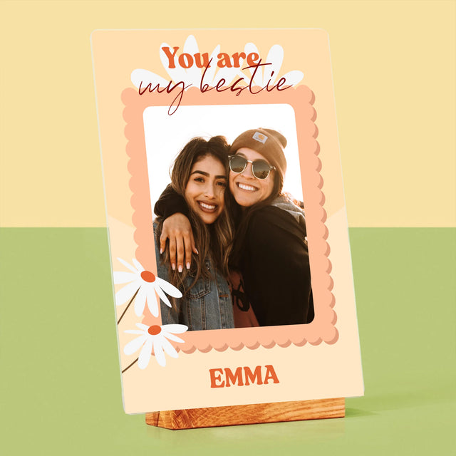 Fotocollage: Besties - Afdruk Op Acrylglas (Verticaal)