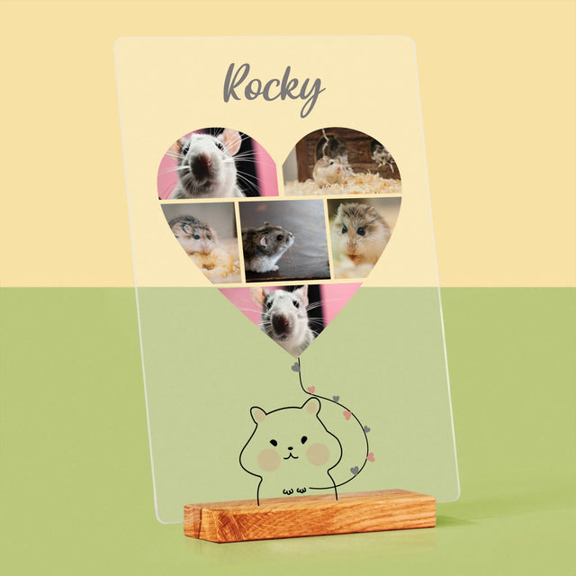 Fotocollage: Hamster - Afdruk Op Acrylglas (Verticaal)