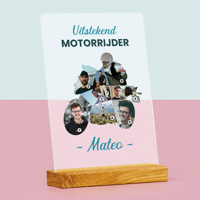 Vorm Van Foto'S: Uitstekend Motorrijder - Afdruk Op Acrylglas (Verticaal)