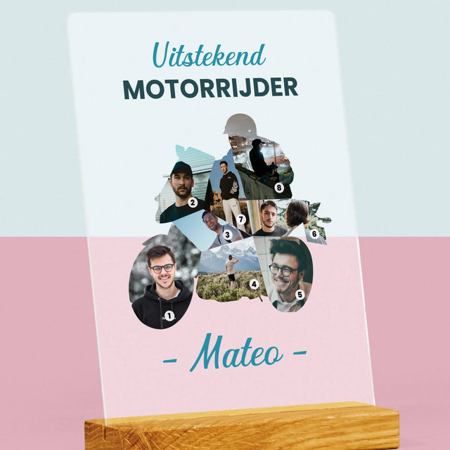 Vorm Van Foto'S: Uitstekend Motorrijder - Afdruk Op Acrylglas (Verticaal)