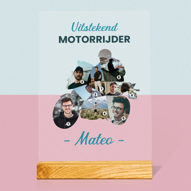 Vorm Van Foto'S: Uitstekend Motorrijder - Afdruk Op Acrylglas (Verticaal)