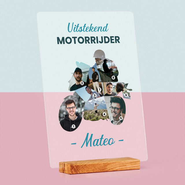 Vorm Van Foto'S: Uitstekend Motorrijder - Afdruk Op Acrylglas (Verticaal)