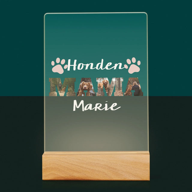 Woord Van Foto'S: Mama - Afdruk Op Acrylglas (Verticaal)