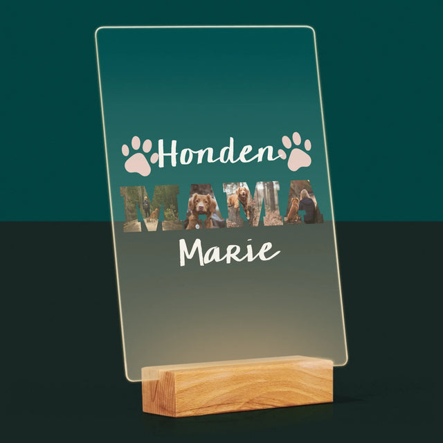 Woord Van Foto'S: Mama - Afdruk Op Acrylglas (Verticaal)