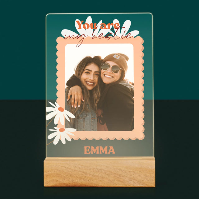 Fotocollage: Besties - Afdruk Op Acrylglas (Verticaal)