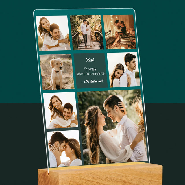 Fotocollage: Liefde Collage - Afdruk Op Acrylglas (Verticaal)