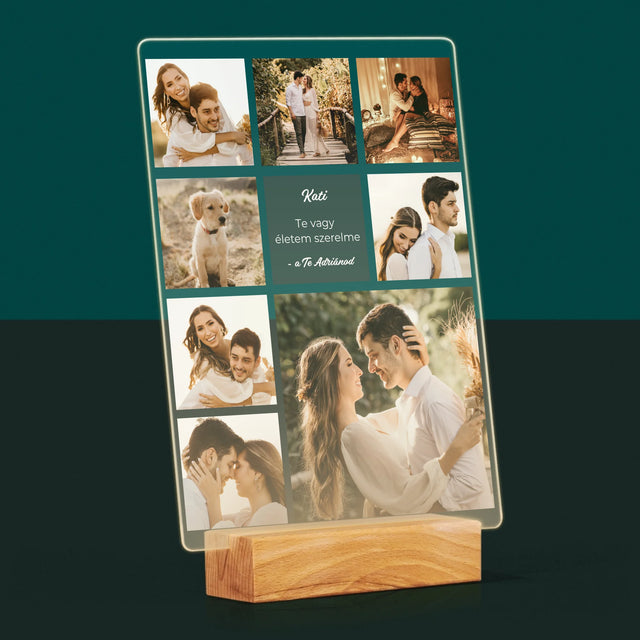 Fotocollage: Liefde Collage - Afdruk Op Acrylglas (Verticaal)