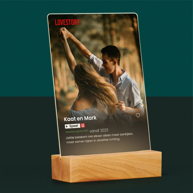 Foto En Handtekening: Poster Netflix - Afdruk Op Acrylglas (Verticaal)