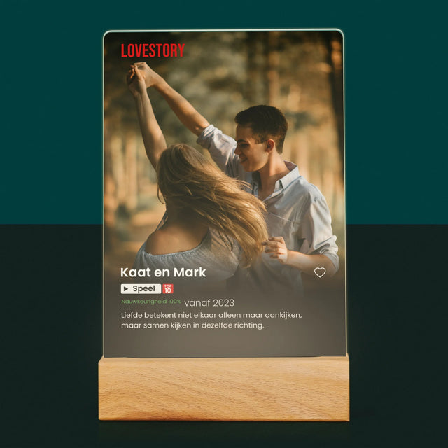 Foto En Handtekening: Poster Netflix - Afdruk Op Acrylglas (Verticaal)