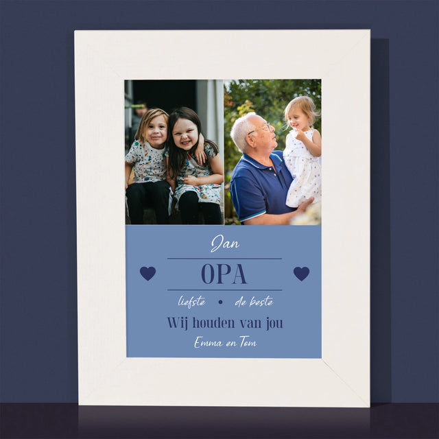 Fotocollage: Lieve Opa - Fotokader (Horziontaal)