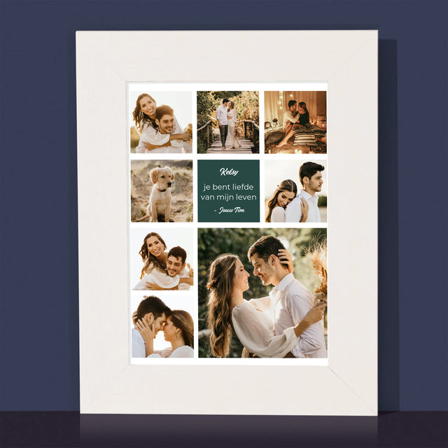 Fotocollage: Liefde Collage - Fotokader (Horziontaal)