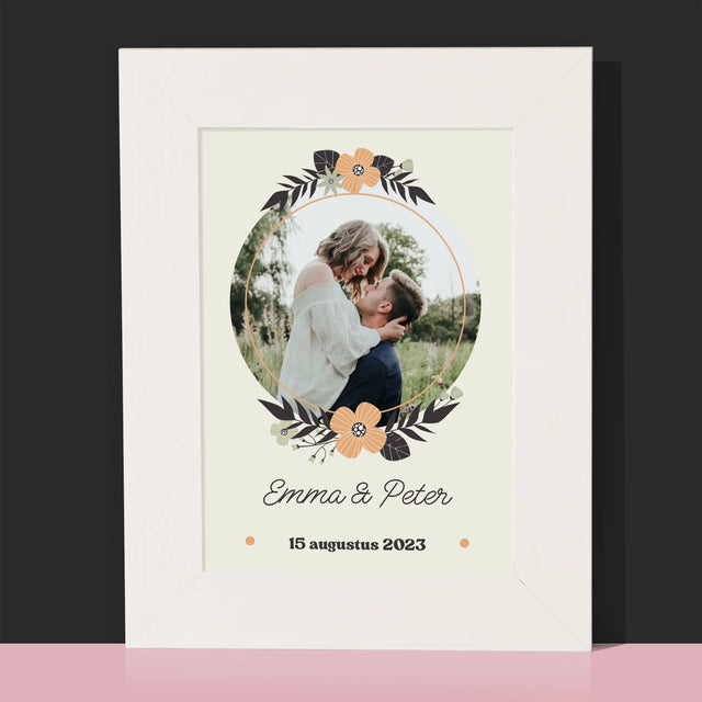 Foto En Handtekening: Verliefd - Fotokader (Horziontaal)