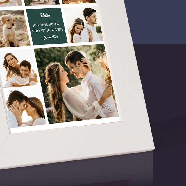 Fotocollage: Liefde Collage - Fotokader (Horziontaal)