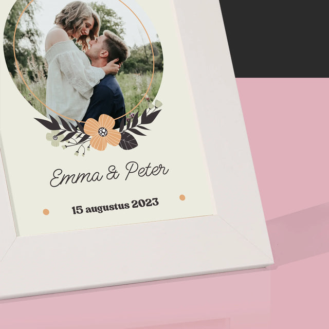 Foto En Handtekening: Verliefd - Fotokader (Horziontaal)