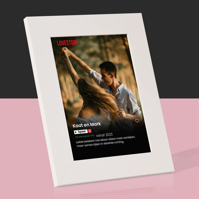 Foto En Handtekening: Poster Netflix - Fotokader (Horziontaal)