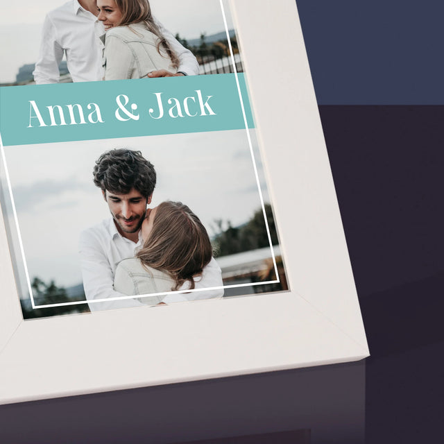 Fotocollage: Namen, Koppel - Fotokader (Horziontaal)