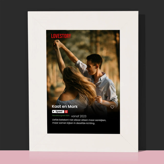 Foto En Handtekening: Poster Netflix - Fotokader (Horziontaal)